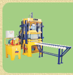 For production of high quality Concrete / Flyash Gypsum elements such as bricks, solid and hollow blocks, interlocking pavement upto 4000 bricks or 600 blocks of 8x16x6" per product shift.